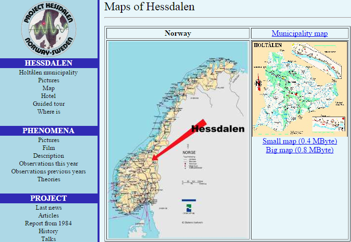 ノルウェー ヘスダーレン 位置